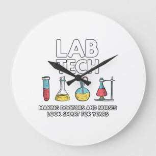 Reloj Redondo Grande Laboratorio técnico de laboratorio