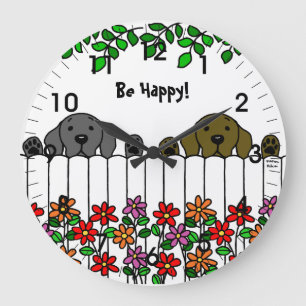 Reloj Redondo Grande Labrador Duo te vigila