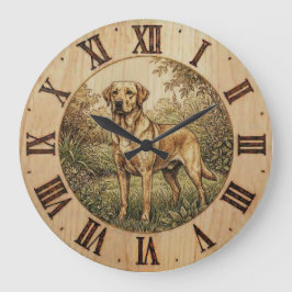 Reloj Redondo Grande  Labrador Retriever - Wall Clock 
