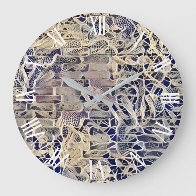 Reloj Redondo Grande Lace Wall Art Collection (Anverso)