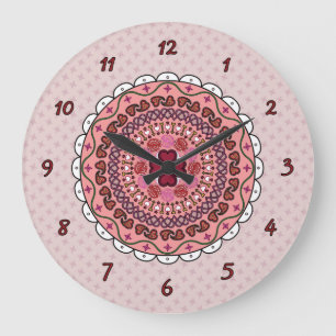 Reloj Redondo Grande Lacy El día de San Valentín Clock