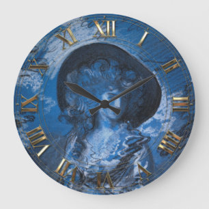 Reloj Redondo Grande Lady en Bleu