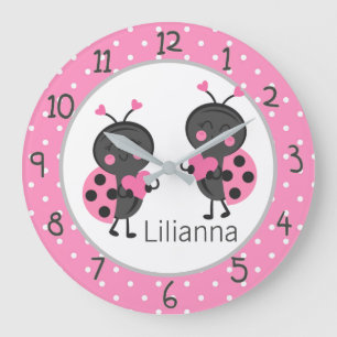 Reloj Redondo Grande Ladybugs