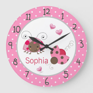 Reloj Redondo Grande Ladybugs