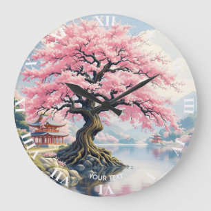 Reloj Redondo Grande Lago de los Templos de Fantasy Sakura