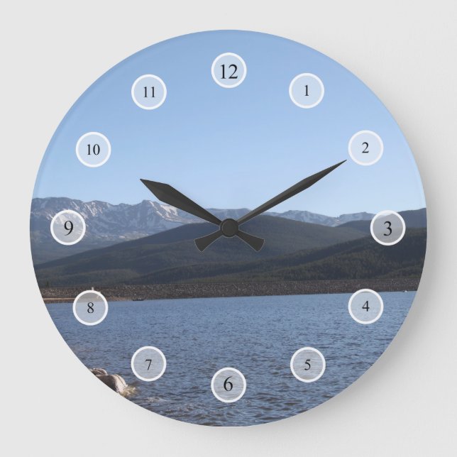 Reloj Redondo Grande Lago Turquoise, Colorado (Anverso)