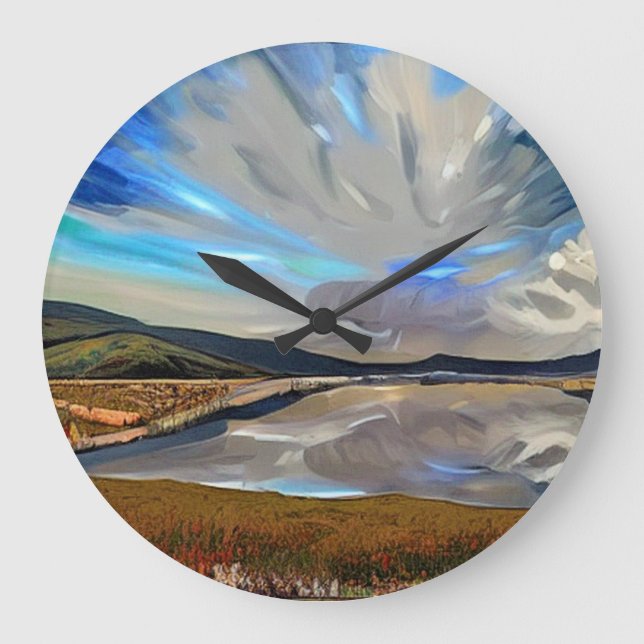 RELOJ REDONDO GRANDE LAGOS (Anverso)