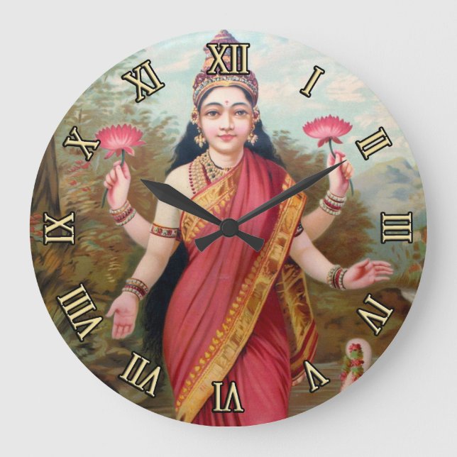 Reloj Redondo Grande Lakshmi Wall Clock (Anverso)