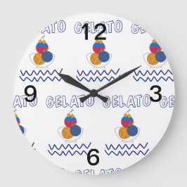 Reloj Redondo Grande lámpara de helado de gelatina