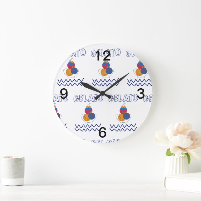Reloj Redondo Grande lámpara de helado de gelatina (Hogar)