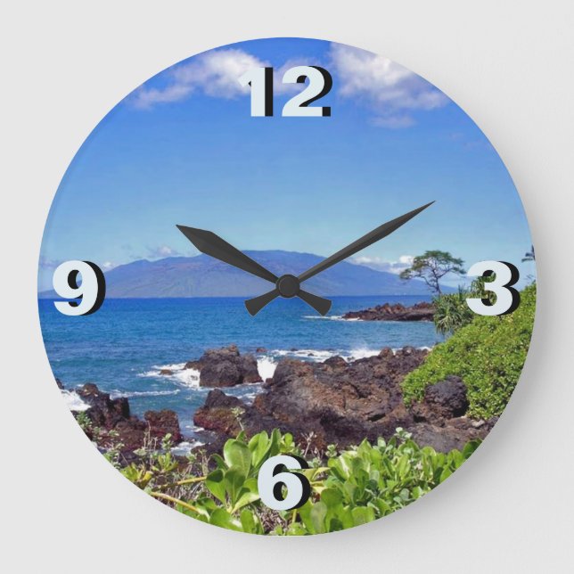 Reloj Redondo Grande Lanai de Maui (Anverso)