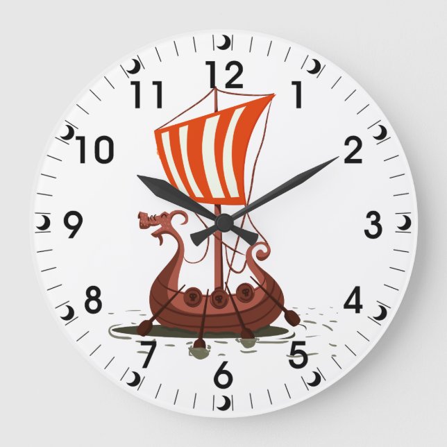 Reloj Redondo Grande Lancha (Anverso)