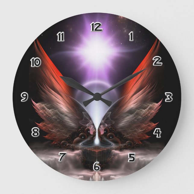 Reloj Redondo Grande Las Alas De Antropolis HC (Anverso)