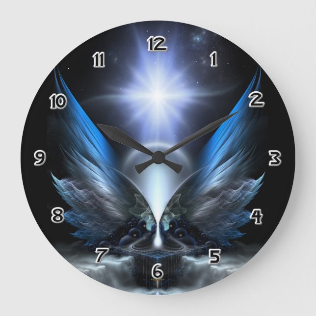 Reloj Redondo Grande Las Alas De La Antropolis (Anverso)