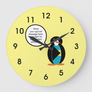 Reloj Redondo Grande Las Bahamas Ms Penguin hablando