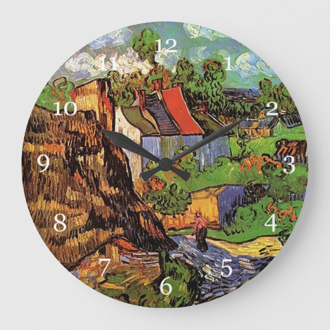 Reloj Redondo Grande Las famosas pinturas de Van Gogh (Anverso)