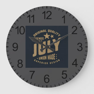 Reloj Redondo Grande Las leyendas nacen en julio Calidad original