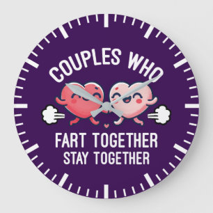 Reloj Redondo Grande Las Parejas Que Parecen Juntos Permanecen Juntos -