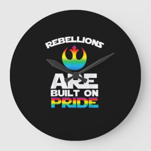 Reloj Redondo Grande _Las Rebeliones Se Construyen Con Camiseta Orgullo