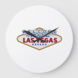 Reloj Redondo Grande Las Vegas wall clock