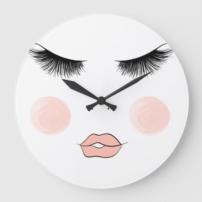 Reloj Redondo Grande Latigazos Y Labios (Anverso)