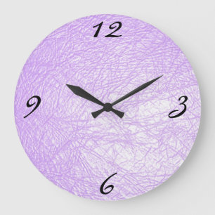 Reloj Redondo Grande lavender leather texture