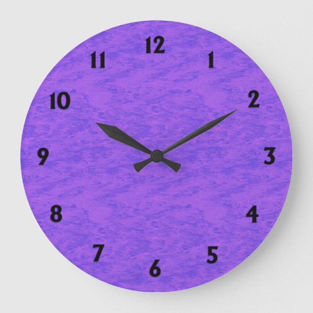 Reloj Redondo Grande Lavender Purple Wash (Anverso)