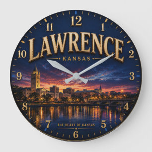 Reloj Redondo Grande Lawrence Kansas