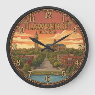 Reloj Redondo Grande Lawrence Kansas
