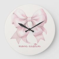 Lazo Rosa de Moda Personalizado con Nombre Monogra
