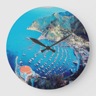 Reloj Redondo Grande ldp SANTA CATALINA Island - California - puerto