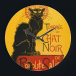 Reloj Redondo Grande Le Chat Noir El Viento Art Nouveau Del Gato Negro<br><div class="desc">El Théophile Alexandre Steinlen Le Chat Noir Le Chat Noir era un establecimiento de entretenimiento del siglo XIX, situado en el bohemio distrito de Montmartre de París. El ilustracion Art Nouveau poster de Théophile Steinlen de 1896 es un anuncio publicitario de un tour a otras ciudades de la compañía de...</div>