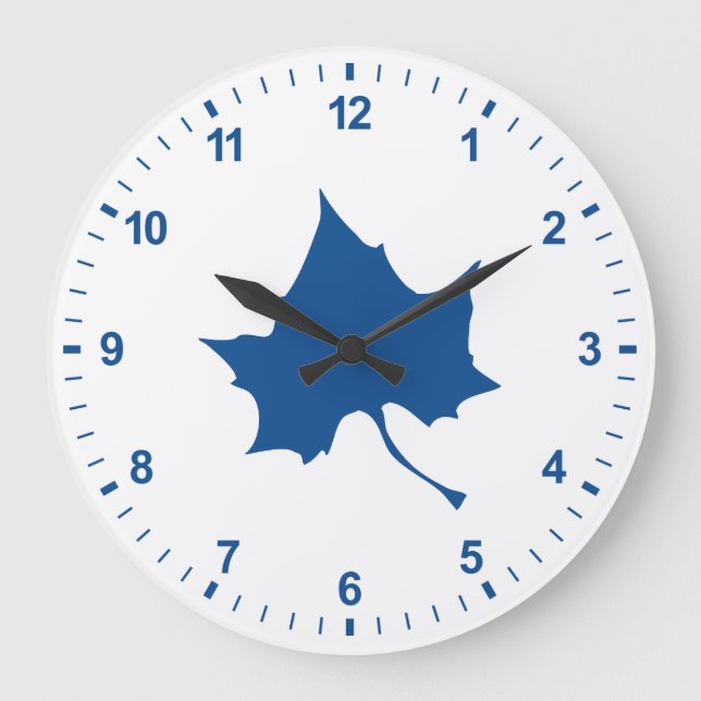 Reloj Redondo Grande Leaf de Indiana (Anverso)