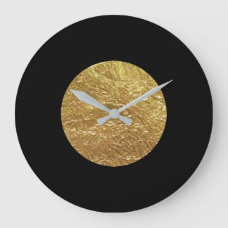 Reloj Redondo Grande Leaf de oro