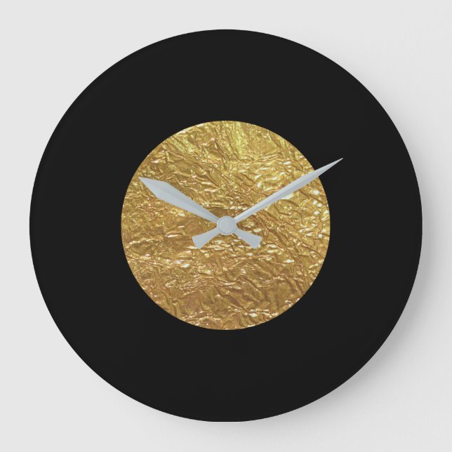 Reloj Redondo Grande Leaf de oro (Anverso)