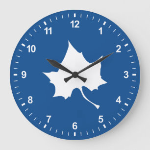 Reloj Redondo Grande Leaf del estado de Indiana