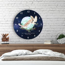 Reloj Redondo Grande Lechuzas personalizadas