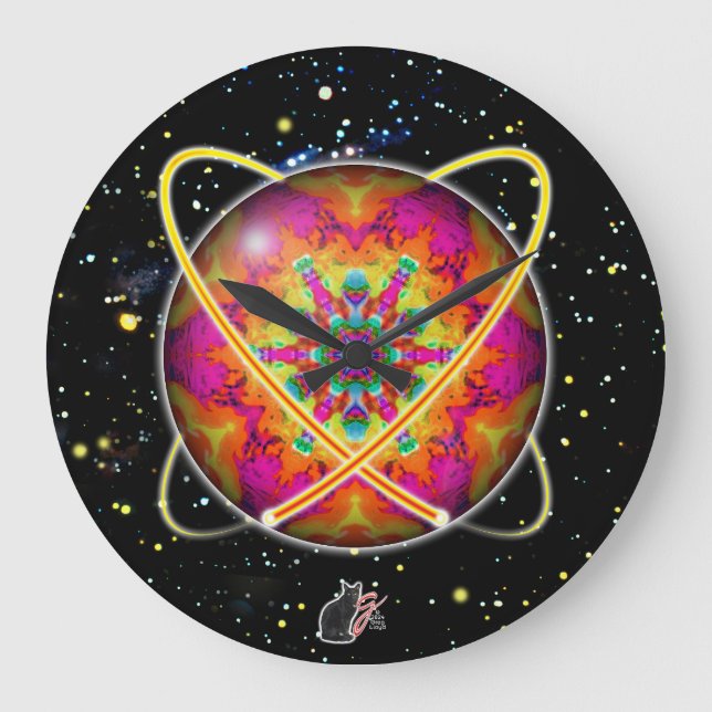 Reloj Redondo Grande Lektron Orbz (Anverso)