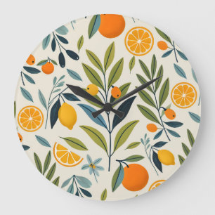 Reloj Redondo Grande Lemon Orchard Dream