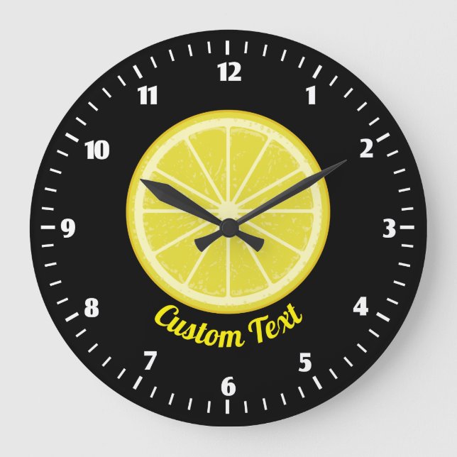 Reloj Redondo Grande Lemon Slice (Anverso)