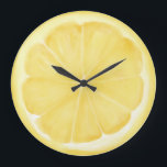 Reloj Redondo Grande Lemon Slice<br><div class="desc">Lemon Slice Large Clock</div>