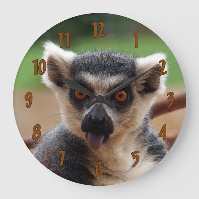 Reloj Redondo Grande Lemur (Anverso)