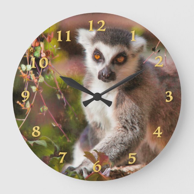 RELOJ REDONDO GRANDE LEMUR LEISURE (Anverso)