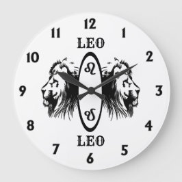 Reloj Redondo Grande Leo el Libro del Zodíaco Limitado