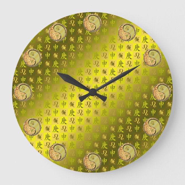Reloj Redondo Grande Leo & Metal Monkey (Anverso)