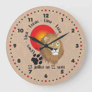 Reloj Redondo Grande León 23 juillet au 22 août Horloge