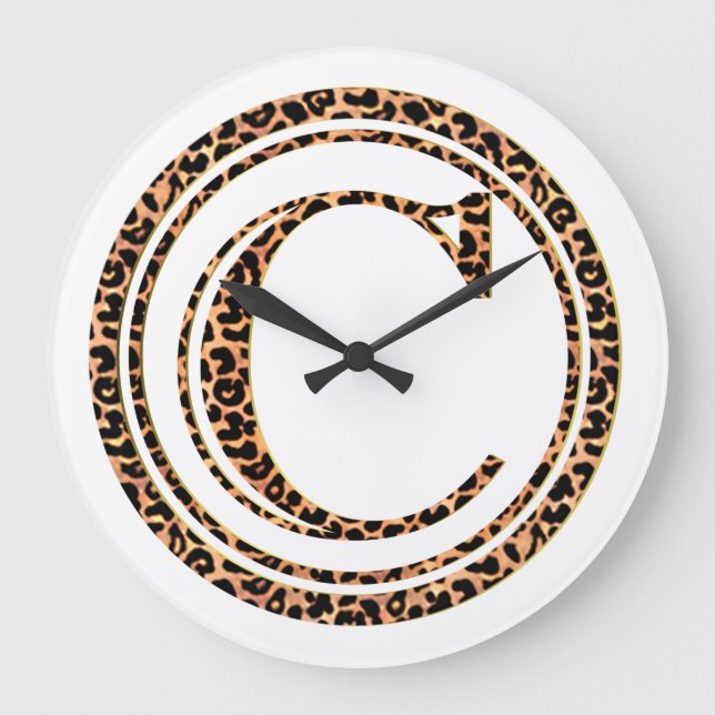Reloj Redondo Grande leopard C (Anverso)