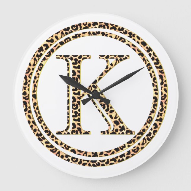 Reloj Redondo Grande Leopard K (Anverso)