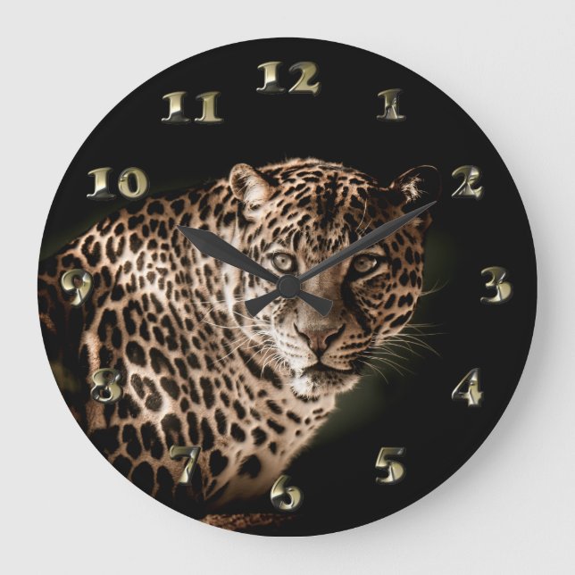 Reloj Redondo Grande Leopard Starring (Anverso)