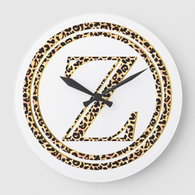 Reloj Redondo Grande Leopard Z (Anverso)